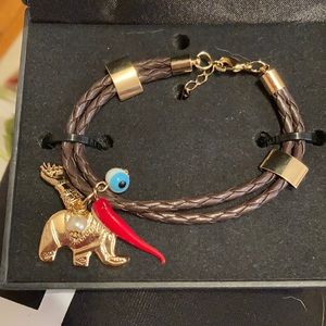 BOHO wrap bracelet with charms